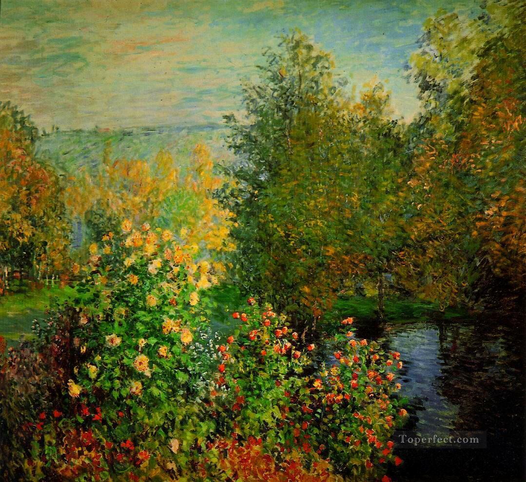 The Hoschedes Garden at Montgeron Claude Monet Impressionism Flowers Oil Paintings